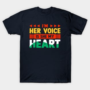 Autism Awareness I Am Her Voice T-Shirt